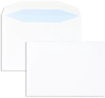 Blanke Briefhüllen GmbH Kuvertierhüllen 155x220mm 90g/qm gummiert 500 Stück weiß (2504463)