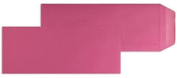 Blanke Briefhüllen GmbH Versandtaschen 125x312mm 120g/qm gummiert 100 Stück fuchsia (2503493)