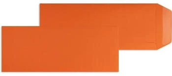 Blanke Briefhüllen GmbH Versandtaschen 125x312mm 120g/qm gummiert 100 Stück nektarine (2503509)