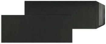 Blanke Briefhüllen GmbH Versandtaschen 125x312mm 120g/qm gummiert 100 Stück schwarz (2503521)