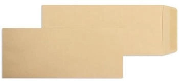 Blanke Briefhüllen GmbH Versandtaschen 127x305mm 115g/qm gummiert 250 Stück braun (2504669)