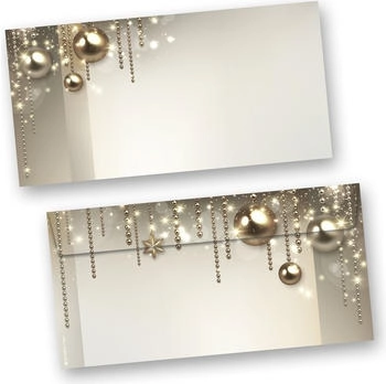 Tatmotive Weihnachtsumschläge Noblesse (50 Stück) Din lang ohne Fenster selbstklebend