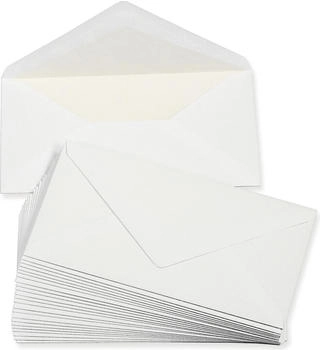 Tatmotive Briefumschläge Premium DIN lang weiss, gefüttert 100 g/qm, 1000 Stück, weiß mit Innenfutter / Seidenfutter