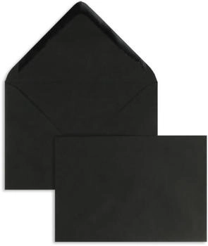Blanke Briefhüllen GmbH Briefumschläge 110x156mm 120g/qm gummiert 100 Stück schwarz (2502354)