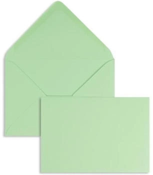 Blanke Briefhüllen GmbH Briefumschläge 120x180mm 120g/qm gummiert 100 Stück pistazie (2502384)