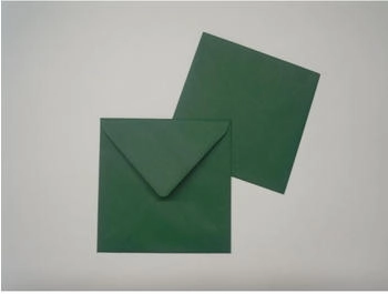 Blanke Briefhüllen GmbH Briefumschläge 125x140mm 100g/qm gummiert 100 Stück tannengrün (2507387)