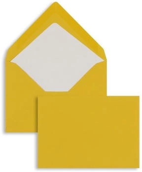 Blanke Briefhüllen GmbH Briefumschläge 125x176mm (DIN B6) 100g/qm gummiert 100 Stück ocker (2501293)