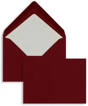 Blanke Briefhüllen GmbH Briefumschläge 125x176mm (DIN B6) 100g/qm gummiert 100 Stück rosso (2501300)