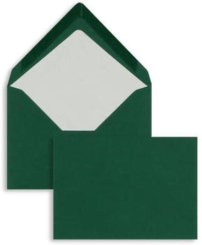 Blanke Briefhüllen GmbH Briefumschläge 125x176mm (DIN B6) 100g/qm gummiert 100 Stück tannengrün (2501308)
