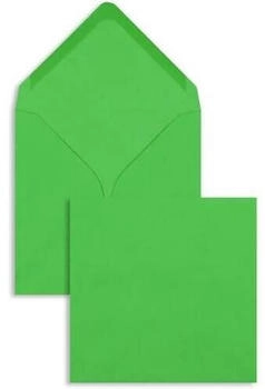 Blanke Briefhüllen GmbH Briefumschläge 130x130mm 100g/qm gummiert 100 Stück frühlingsgrün (2505933)