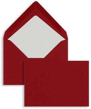 Blanke Briefhüllen GmbH Briefumschläge 157x225mm (DIN C5) 100g/qm gummiert 100 Stück rot (2501625)