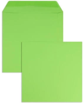 Blanke Briefhüllen GmbH Briefumschläge 220x220mm 120g/qm gummiert 100 Stück grüner apfel (2503886)
