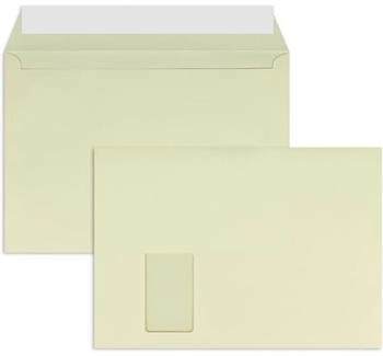 Blanke Briefhüllen GmbH Briefumschläge C4 120g/qm haftklebend Fenster 250 Stück chamois (250670)