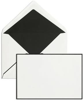 Blanke Briefhüllen GmbH Trauerumschläge C5 120g/qm gummiert 100 Stück weiß matt (2501687)