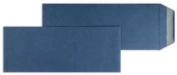 Blanke Briefhüllen GmbH Versandtaschen 125x312mm 120g/qm gummiert 100 Stück nachtblau (2503520)