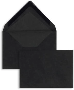 Blanke Briefhüllen GmbH Briefumschläge 157x225mm (DIN C5) 100g/qm gummiert 100 Stück schwarz (2501631)