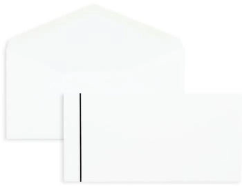 Blanke Briefhüllen GmbH Trauerumschläge DINlang 110g/qm gummiert 100 Stück weiß (2506939)
