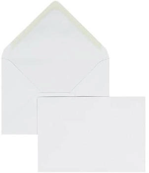 Blanke Briefhüllen GmbH Briefumschläge 125x175mm (DIN B6) 100g/qm gummiert 100 Stück weiß (2505843)