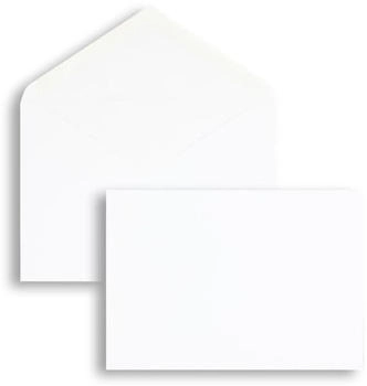Blanke Briefhüllen GmbH Briefumschläge 140x200mm (DIN E6) 90g/qm gummiert 500 Stück weiß (2501891)