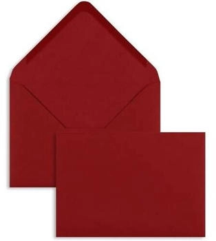 Blanke Briefhüllen GmbH Briefumschläge C6 100g/qm gummiert 100 Stück kirschrot (2505833)