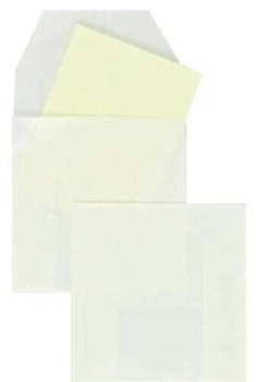 Blanke Briefhüllen GmbH Münztüten 50x50mm 80g/qm ohne 100 Stück transparent-weiß (2502104)