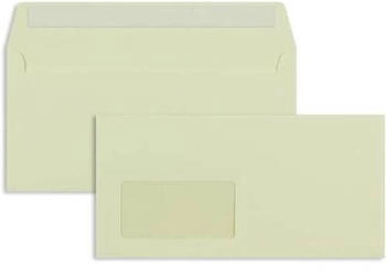 Blanke Briefhüllen GmbH Briefumschläge DIN C6/5 100g/qm haftklebend Fenster 100 Stück chamois (250652)