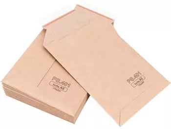 Verpacking 100 Versandtaschen Karton 175x250mm DIN A5 Braun (1423-VE100)