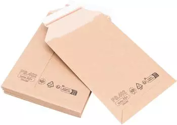 Verpacking 100 Versandtaschen Karton 200x280mm DIN A5+ Braun (1424-VE100)