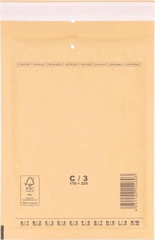 Verpacking 400 Luftpolstertaschen 170x225mm C3 Braun selbstklebend (LPT-C3-BR-400)