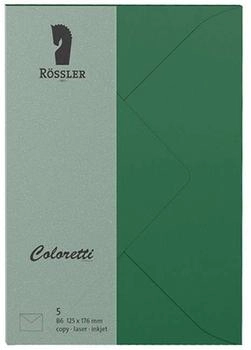 Rössler Papier Coloretti Briefumschläge B6 forest 5 Stück (220720571)