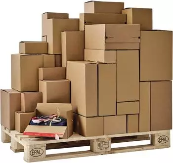 ColomPac Versandkarton Eurobox braun mit Selbstklebeverschluss & Aufreißfaden (CP154.201515)