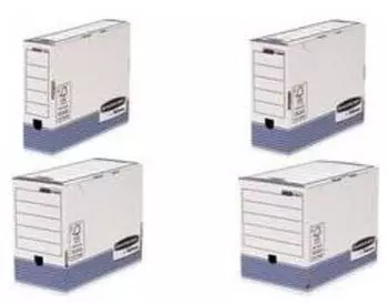 Bankers Box by Fellowes BANKERS BOX SYSTEM Archivschachtel Blau 200mm, 10er-Pack (1131102)