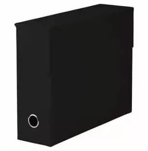 R&ouml;ssler Papier SOHO Archivbox A4 Karton schwarz 95mm (1319452703)