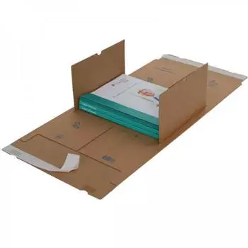 Trans-Pak Gigafix Medienverpackung 350x320x20-100mm braun SK-Verschluss (5230032)