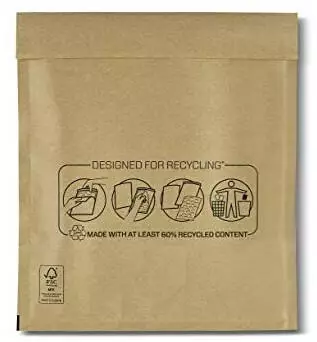 Bankers Box by Fellowes Gepolsterte Luftpolster-Versandtaschen Braun 220x260mm, selbstklebend, 10er-Pack (7375501)