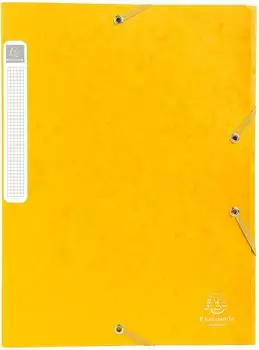 Exacompta Cartobox Heftbox mit Gummizug A4 R&uuml;cken 2,5cm gelb 25er-Pack (18506H)