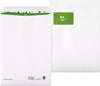 Bong beECO Versandtasche C4 100g, haftklebend, wei&szlig;, 250 St./Pack. (05470161)