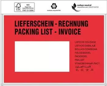 Trans-Pak Dokumententaschen Lieferschein/Rechnung C6 175x118mm (6430152)