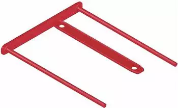 Fellowes Bankers Box Archivclip Kunststoff, rot, 100er Pack (1189301)