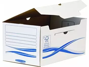 Bankers Box by Fellowes Basic Archivschachtel A4+ 200mm, 10er-Pack (4460403)