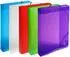 Exacompta Exabox Crystal Colours Ordnungsbox 40mm Rücken, Polypropylen, A4, 8er-Pack (59610E)
