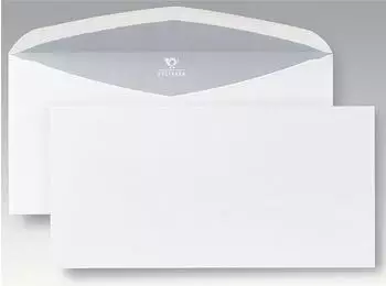 Posthorn Briefumschlag DL ohne Fenster gummiert 75g weiß, 1000 Stück (01020156)