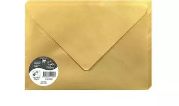 Clairefontaine Pollen Briefumschläge C5, gold, 120g/m², 20 Stück (51200C)