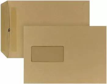 Bong Versandtasche B5, selbstklebend, 90g, braun, 500 St./Pack. (05250336)