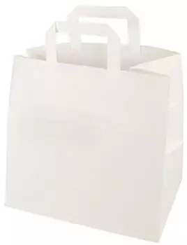 Papstar Papier-Tragetasche 260x170x250mm weiß (86448)