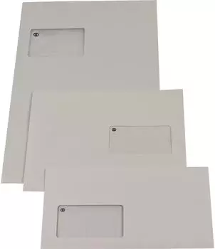 Soennecken Versandtasche oeco C5 ohne Fenster, selbstklebend, grau, 500 Stück (2956)