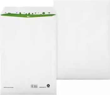 Bong Versandtasche C4 ohne Fenster, haftklebend, weiß, 100g/m², 250 St. (04470161)