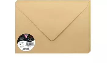 Clairefontaine Pollen Umschläge C5 karamellbraun 120g/m², 20 Stück (5482C)