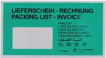 WIHEDÜ Lieferscheintasche DIN lang, Pergamin, 250 Stück (440668)