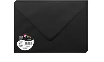Clairefontaine Pollen Briefumschläge C5 schwarz 120g/m² 20 Stück (5832C)